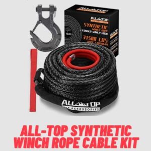 ALL-TOP Synthetic Winch Rope Cable Kit