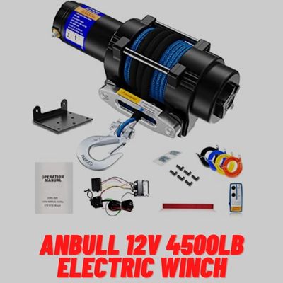 Anbull 12V 4500lb Electric Winch