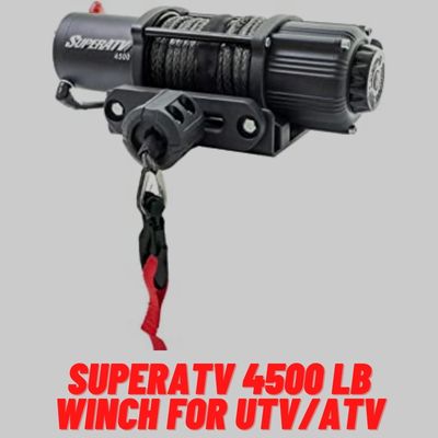 Superatv 4500 Lb Winch For UTV_ATV